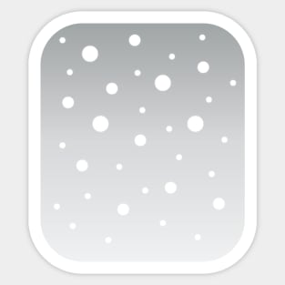 Wintermood | White | Gray Gradient Sticker